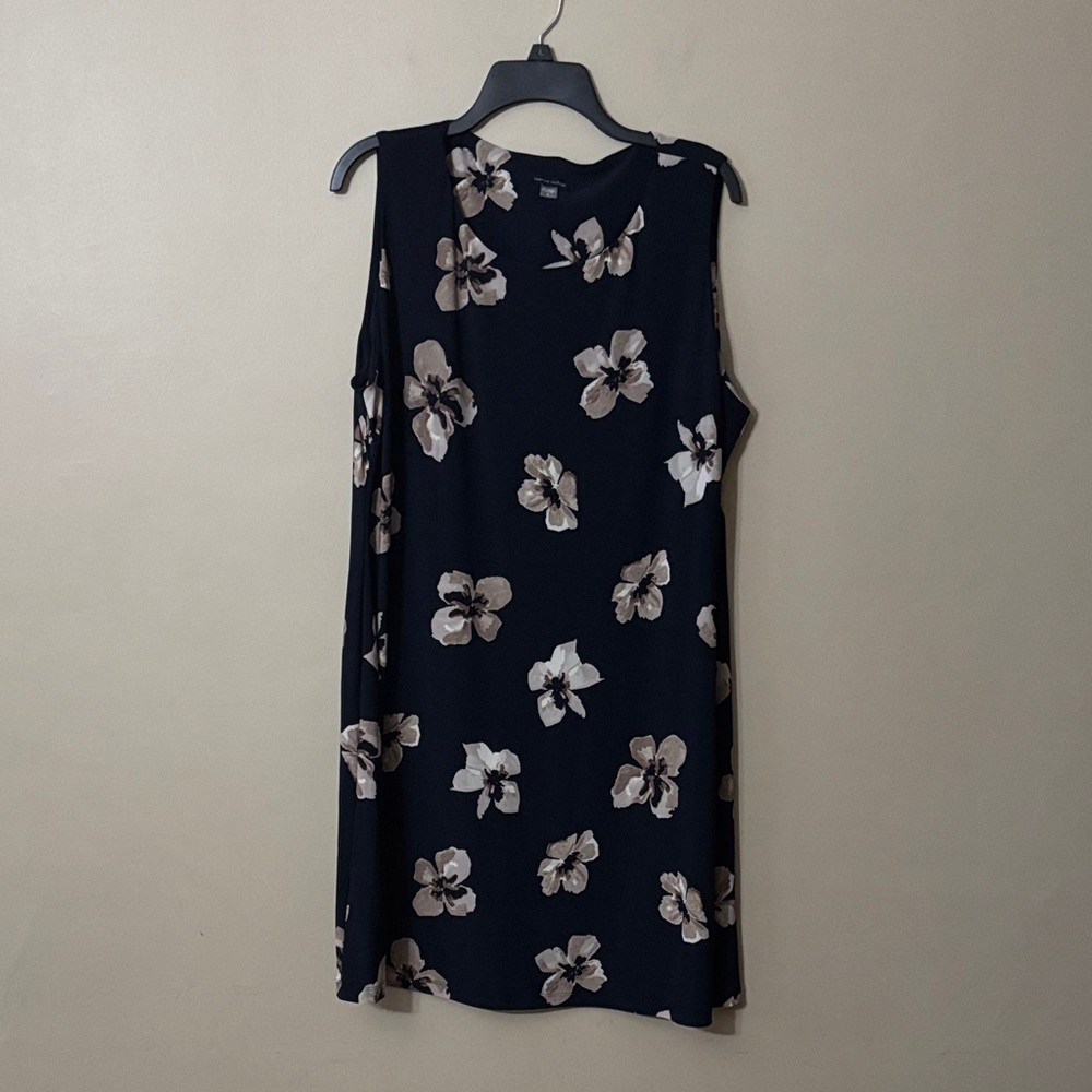 Tommy Hilfiger Size 16 Navy Blue Floral Dress
